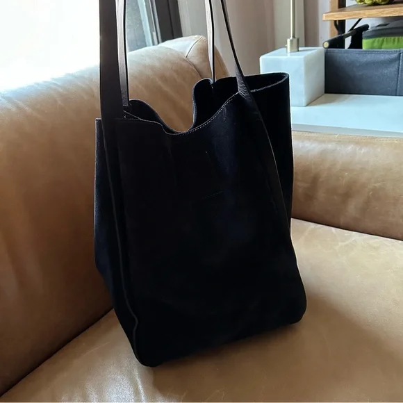 Shinola Detroit suede leather Birdy Day Tote slouchy structured luxury work - Picture 8 of 17